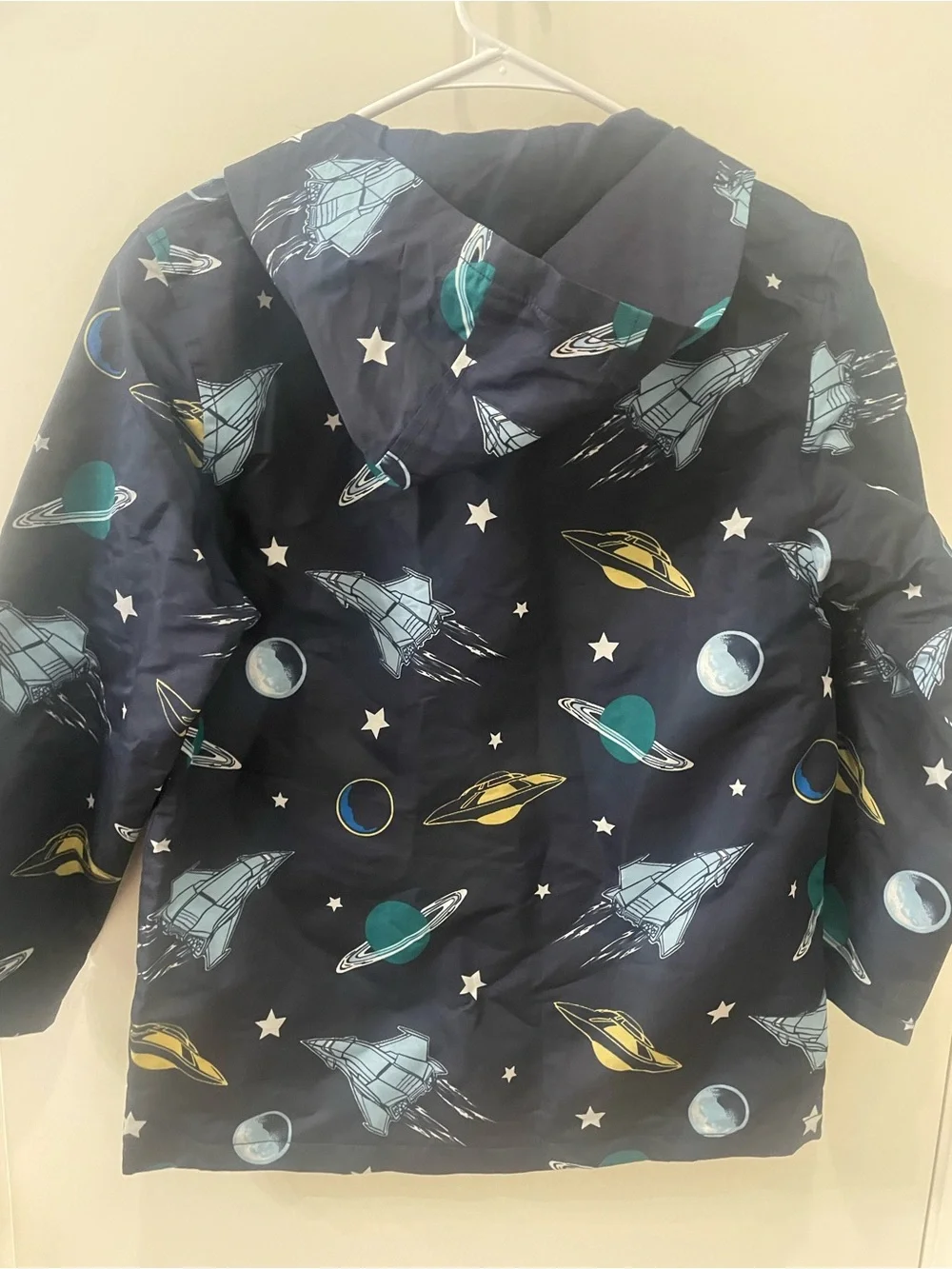 Gymboree Space Voyager Hooded Rain Jacket Large Boys New